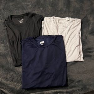 Set of 3 Moisture Wicking Short Sleeve Shirts